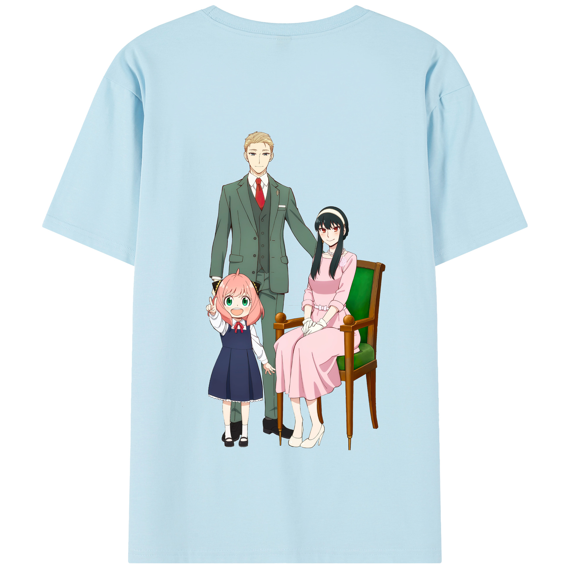 （画像用） SPY×FAMILY间谍家家酒 綿100％半袖Tシャツ（背面プリント）
